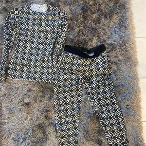 2 pc MARINE SERRE legging outfit